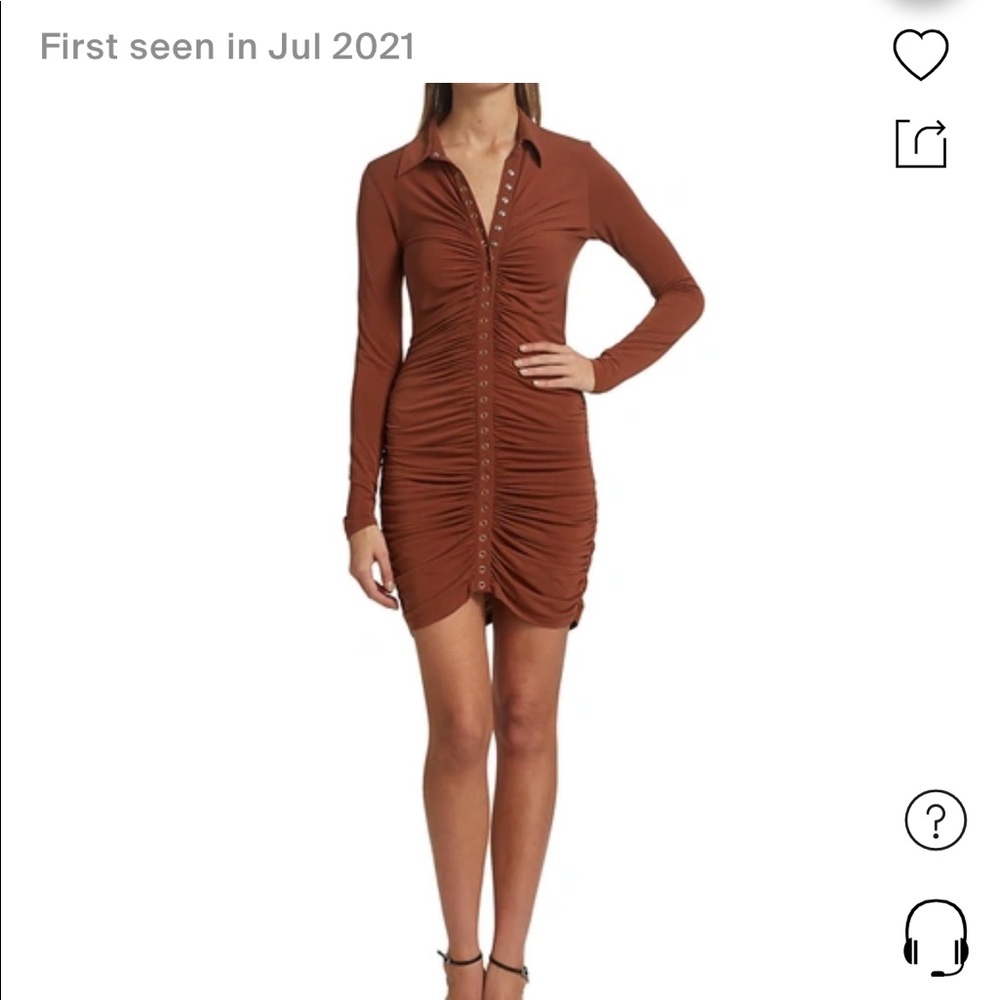 ALC body-con button up dress